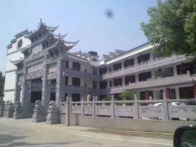 牌坊博鱼网页版 村口景区大理石摆件