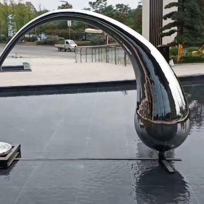 金属不锈钢水滴博鱼网页版 抽象水花博鱼网页版摆件 地产水滴海浪博鱼网页版摆件
