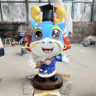 旅游景点游乐园摆放玻璃钢彩绘卡通龙公仔博鱼网页版