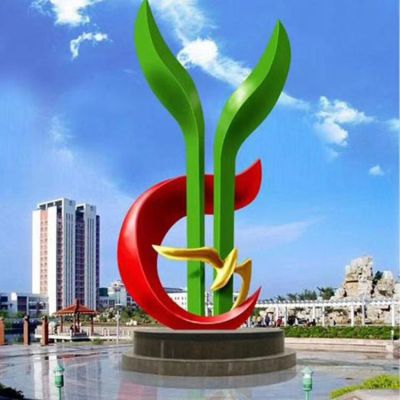 户外广场大型不锈钢景观博鱼网页版