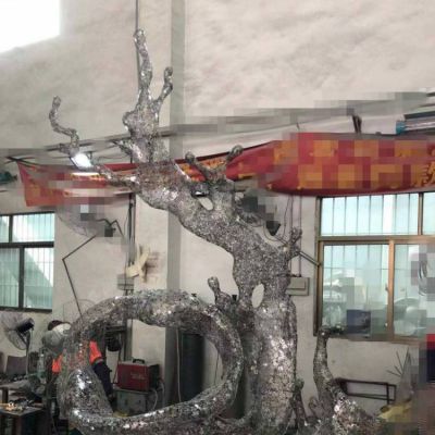 海浪浪花博鱼网页版户外广场大型不锈钢镂空摆件