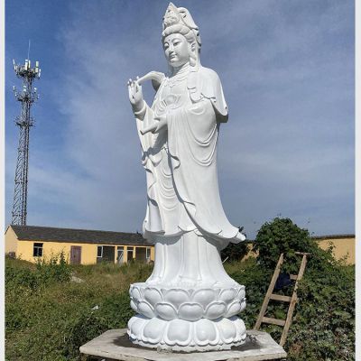 石雕佛像观音菩萨仿古寺庙供奉大型人物博鱼网页版摆件
