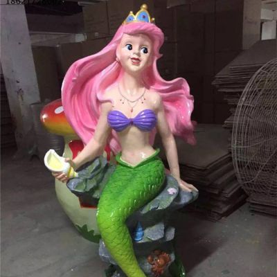 海洋公园玻璃钢彩绘园林美人鱼博鱼网页版