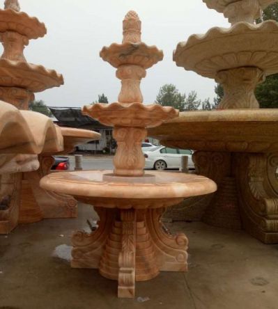 晚霞红大型多层流水摆件喷泉博鱼网页版