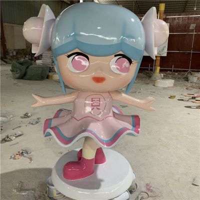 商场店铺门口玻璃钢卡通跳舞的人物博鱼网页版