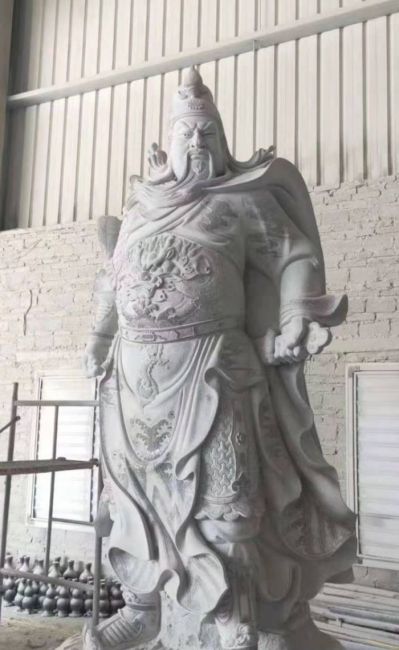 大理石石雕户外寺庙景区大型景观招财关公博鱼网页版