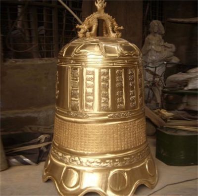 宗教寺庙喷金烤漆铜钟博鱼网页版