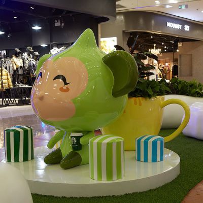 玻璃钢卡通户外景观猴子博鱼网页版