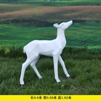 商场室内创意玻璃钢计划外抽象鹿博鱼网页版