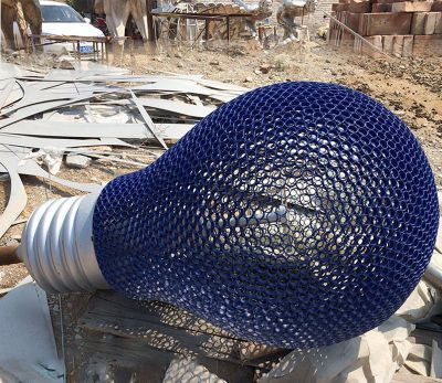 农场大型不锈钢镂空蓝色灯泡博鱼网页版