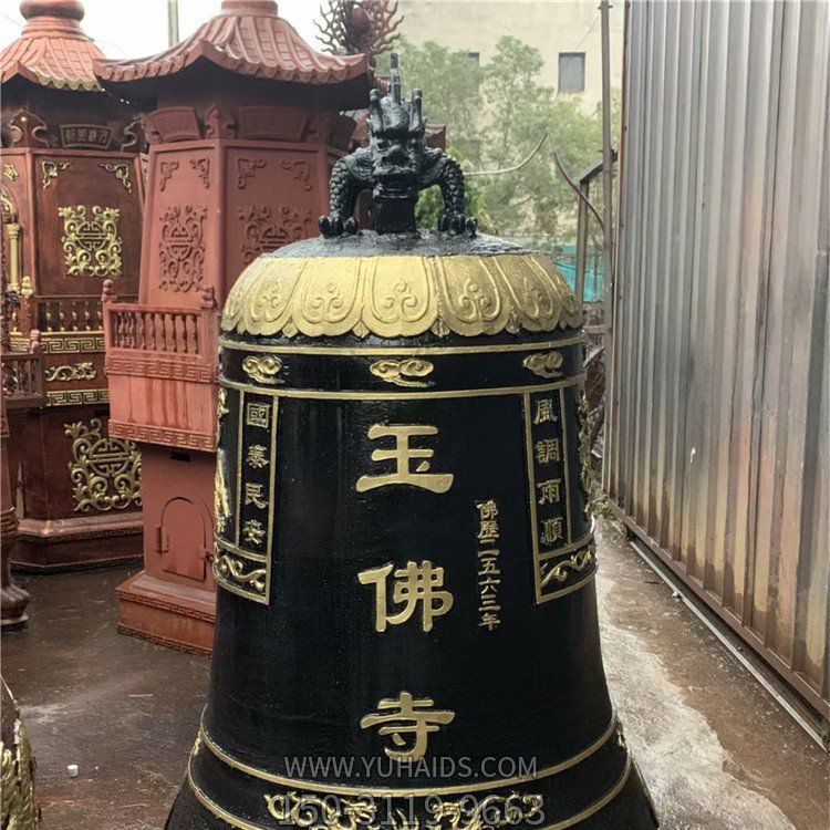 寺院吊钟塑像 厂家生产大型铜钟博鱼网页版 定做黄铜钟摆件 青铜古钟博鱼网页版