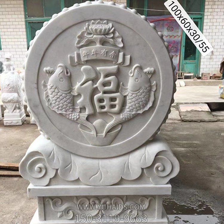 园林大型石雕门口门墩抱鼓石博鱼网页版