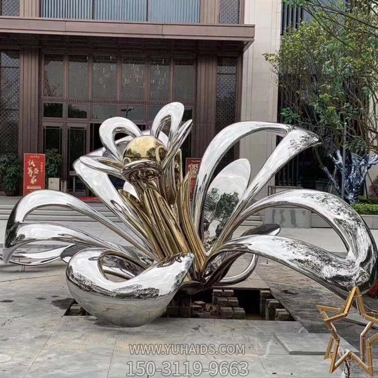  园林现代抽象不锈钢户外园林博鱼网页版