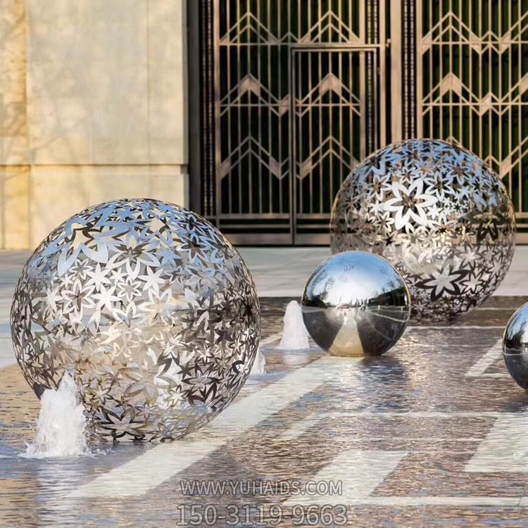 户外会所不锈钢镂空球博鱼网页版