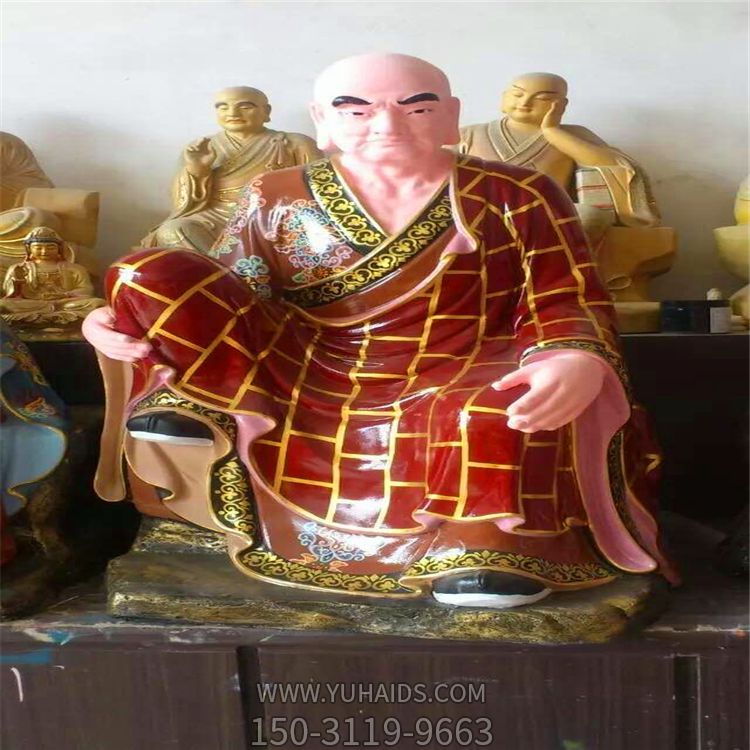 玻璃彩绘大型景观寺庙十八罗汉博鱼网页版