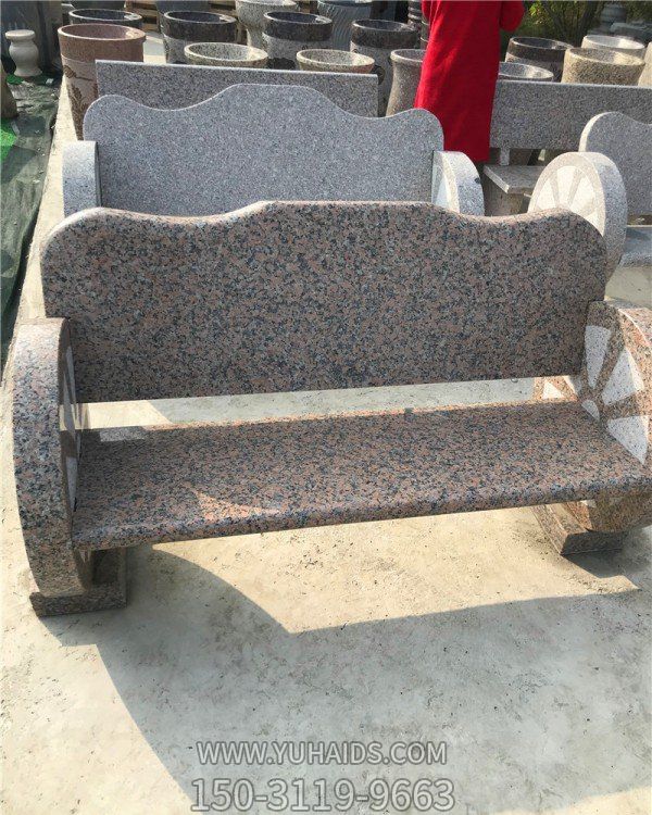 公园户外摆放天然石材花岗岩雕刻休闲长凳博鱼网页版