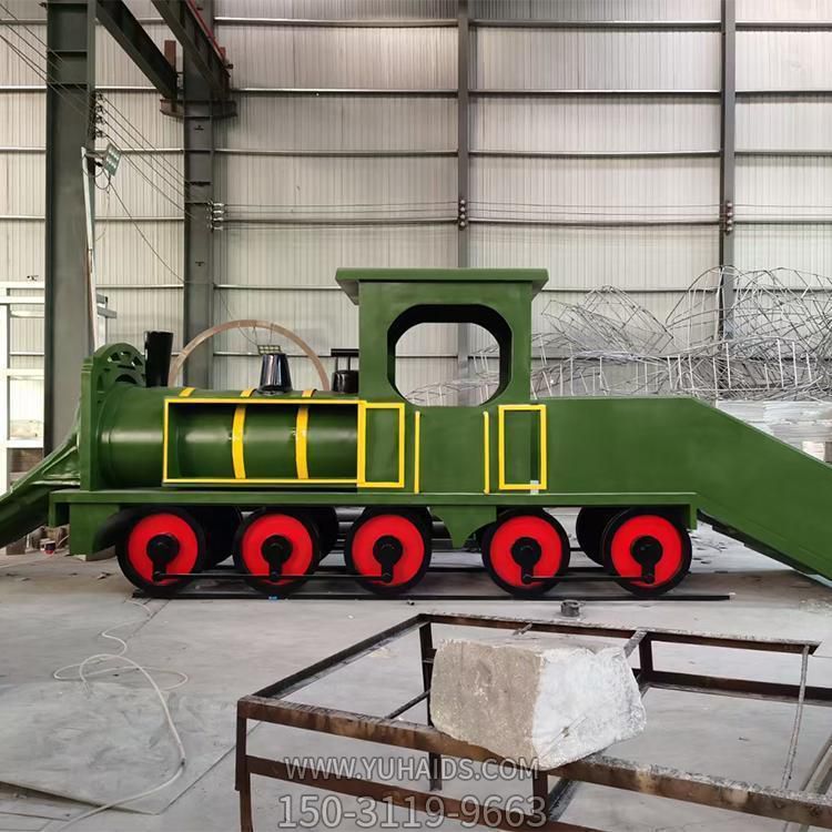 户外仿真不锈钢火车博鱼网页版 游乐场公园儿童游具