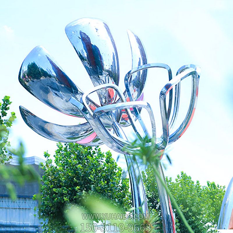 大型户外园林不锈钢玫瑰花创意博鱼网页版