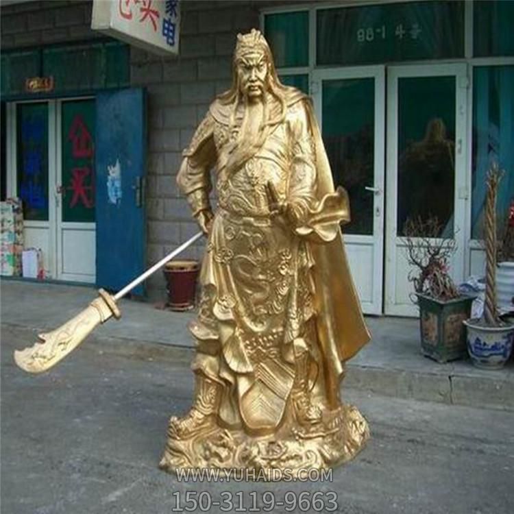 景区摆放大号立刀铸铜关羽关公雕像 博鱼网页版
