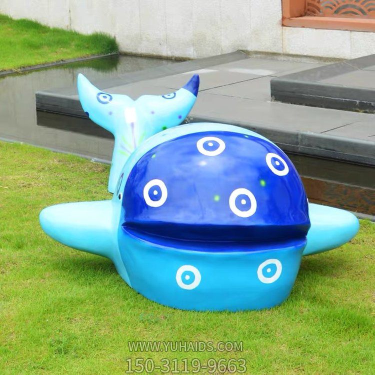 抽象创意玻璃钢卡通鲸鱼博鱼网页版