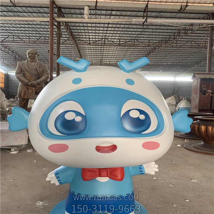 玻璃钢卡通彩绘公仔博鱼网页版 商场美陈装饰品博鱼网页版