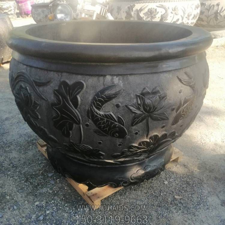 养鱼种花仿古石雕庭院摆件鱼缸博鱼网页版