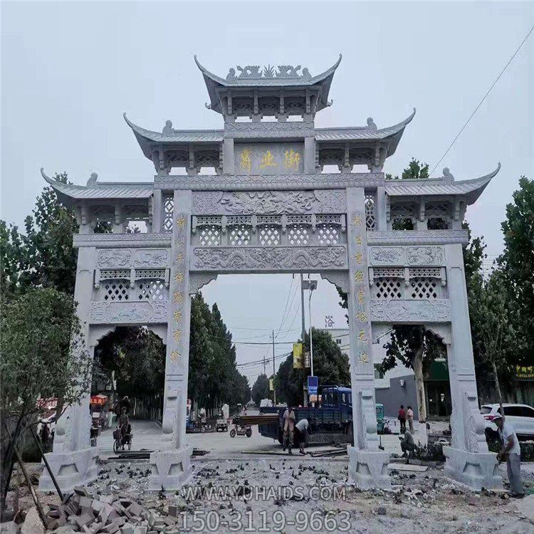 青石石雕景观大理石石雕牌坊博鱼网页版