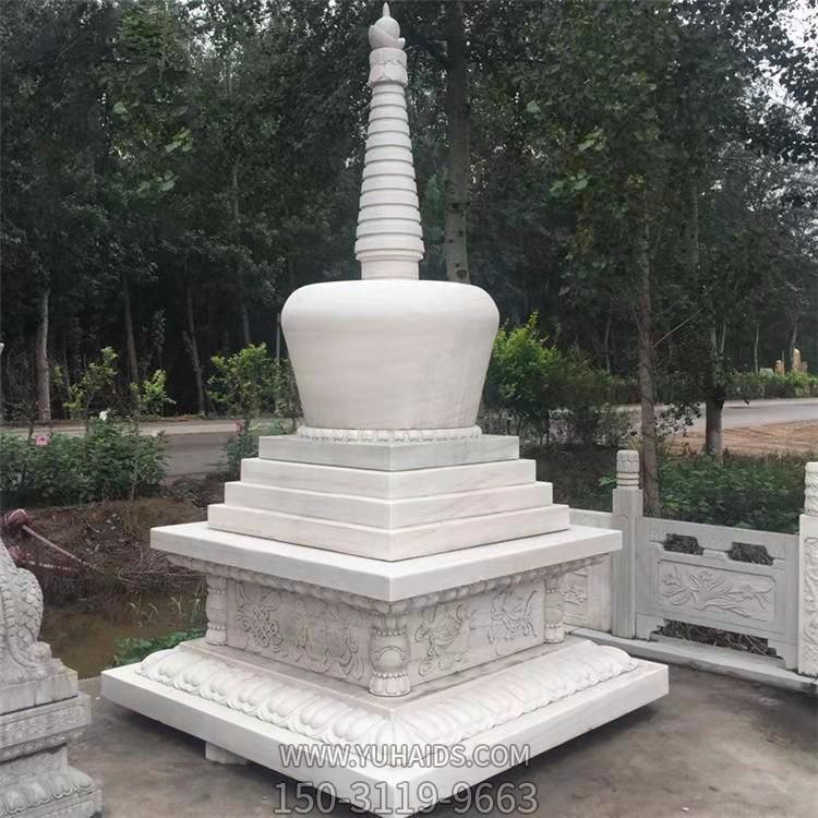 石质藏式白塔 景区石雕喇叭塔 博鱼网页版