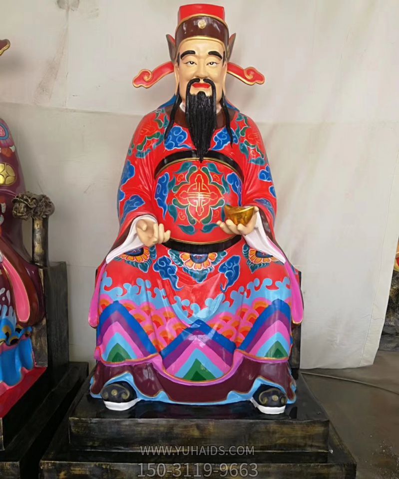 家用招财玻璃钢彩绘文财神博鱼网页版