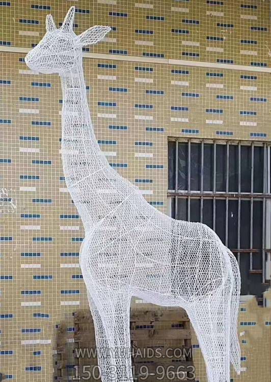 不锈钢户外镂空网格户外园林大型抽象动物博鱼网页版