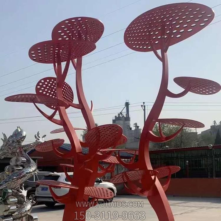 不锈钢园林景区创意抽象树博鱼网页版