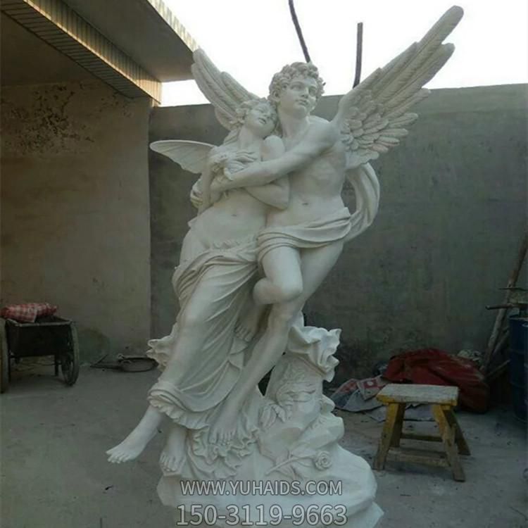 大理石石雕城市街道西方天使 博鱼网页版