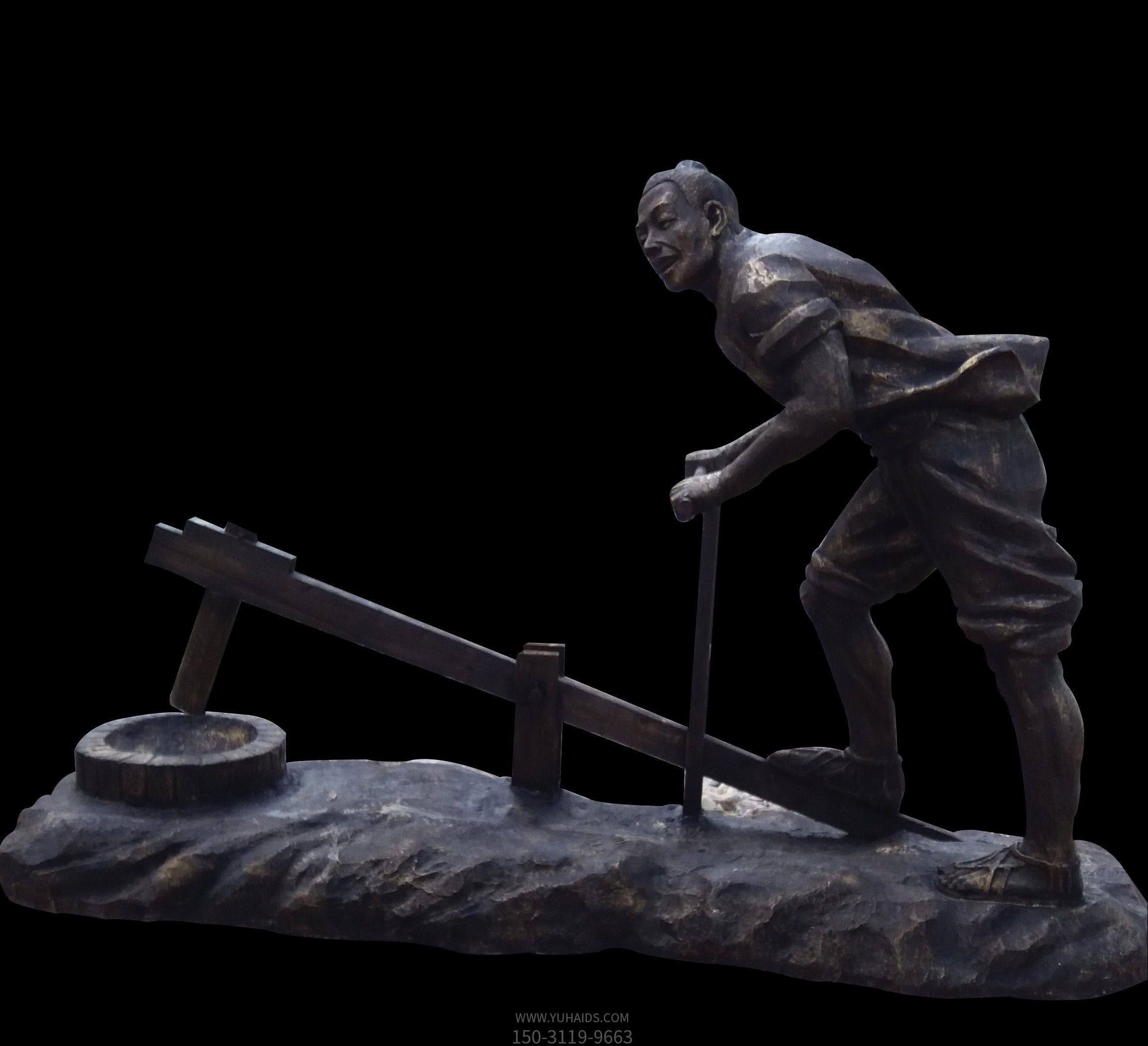 景区铜雕酿酒人物景观酒文化博鱼网页版