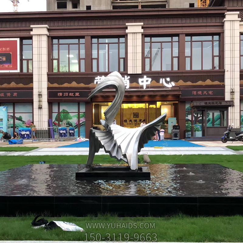 酒店创意不锈钢抽象景观博鱼网页版