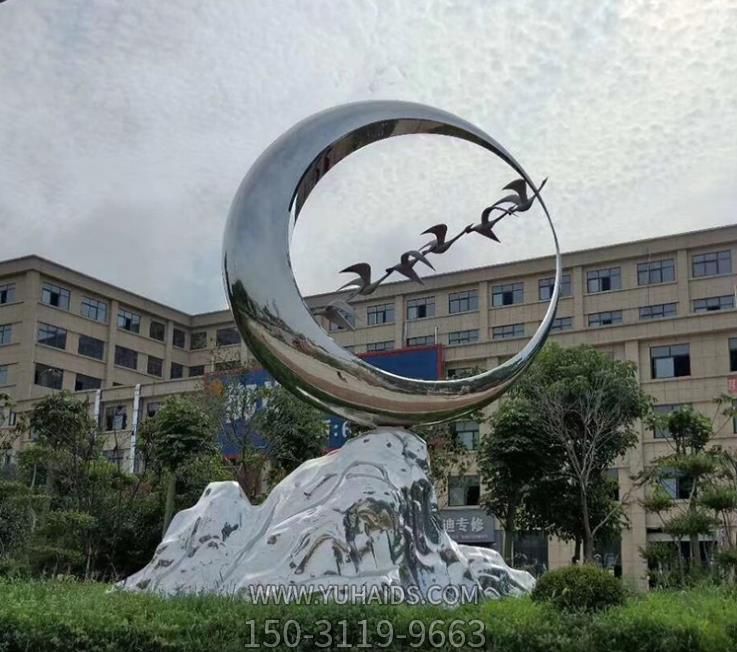 校园创意不锈钢创意圆环博鱼网页版