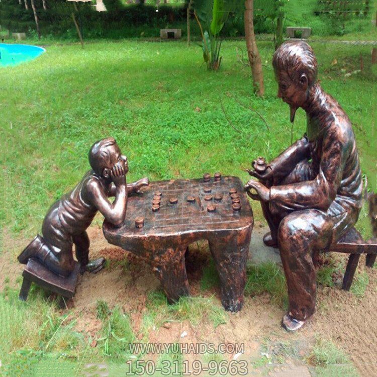 佛山下象棋人物博鱼网页版 公园下棋老人情景小品