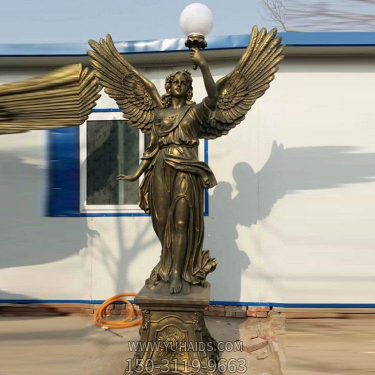 玻璃钢仿铜园林西方天使博鱼网页版