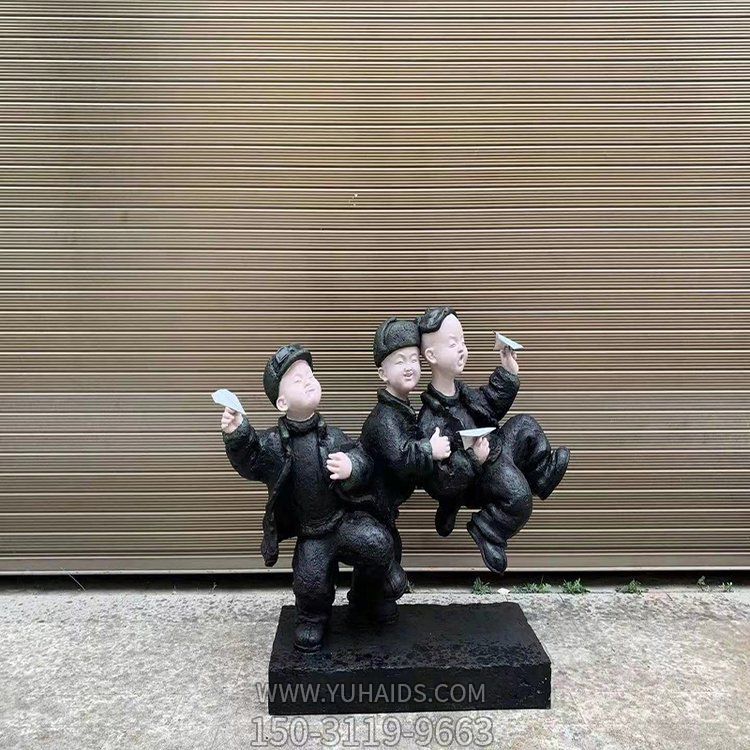 玻璃钢卡通户外儿童景观摆件博鱼网页版