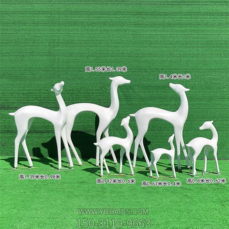 玻璃钢户外园林抽象动物鹿博鱼网页版