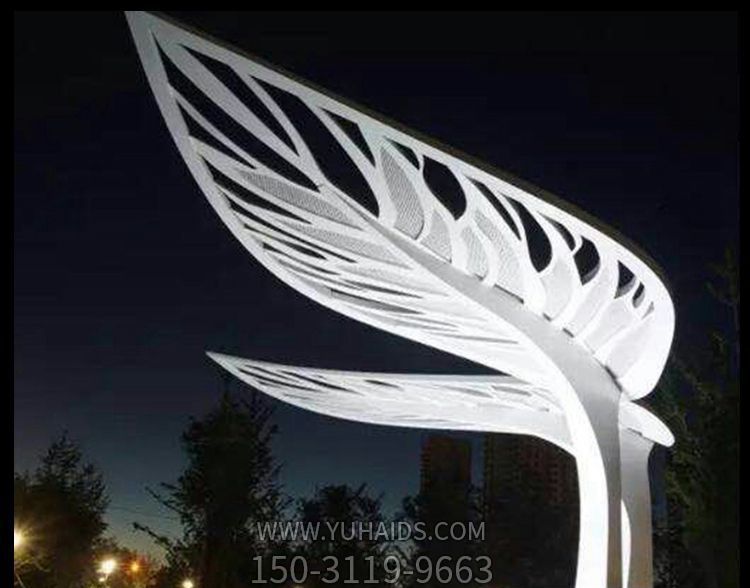 小区景观不锈钢镂空树叶博鱼网页版