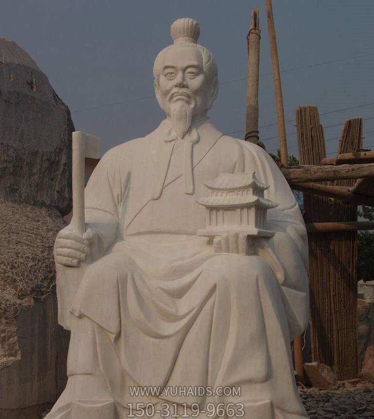 小区花园摆放大理石鲁班浮雕石雕博鱼网页版