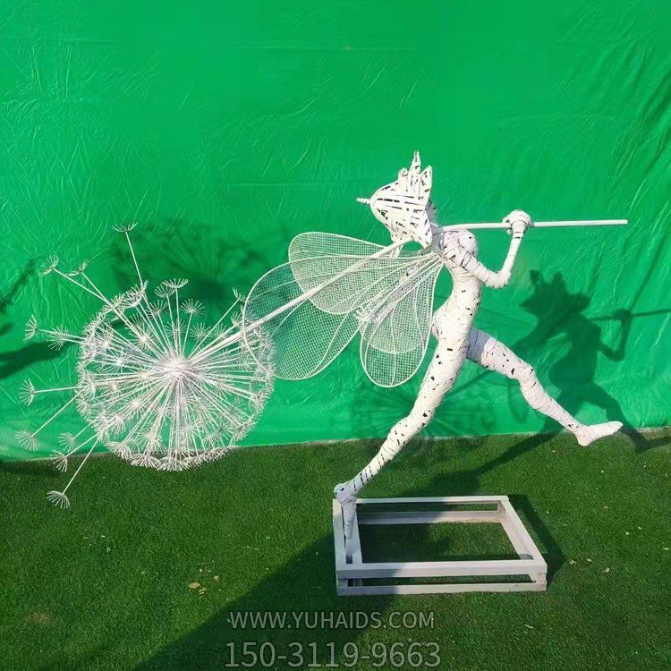 户外园林不锈钢创意花仙子蒲公英博鱼网页版