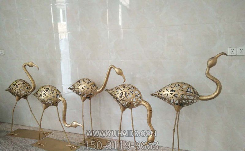 公园摆放不锈钢火烈鸟博鱼网页版