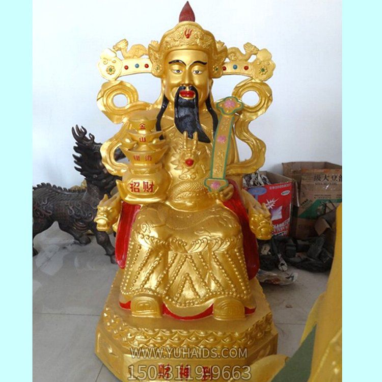 大型家居供奉铜雕财神博鱼网页版