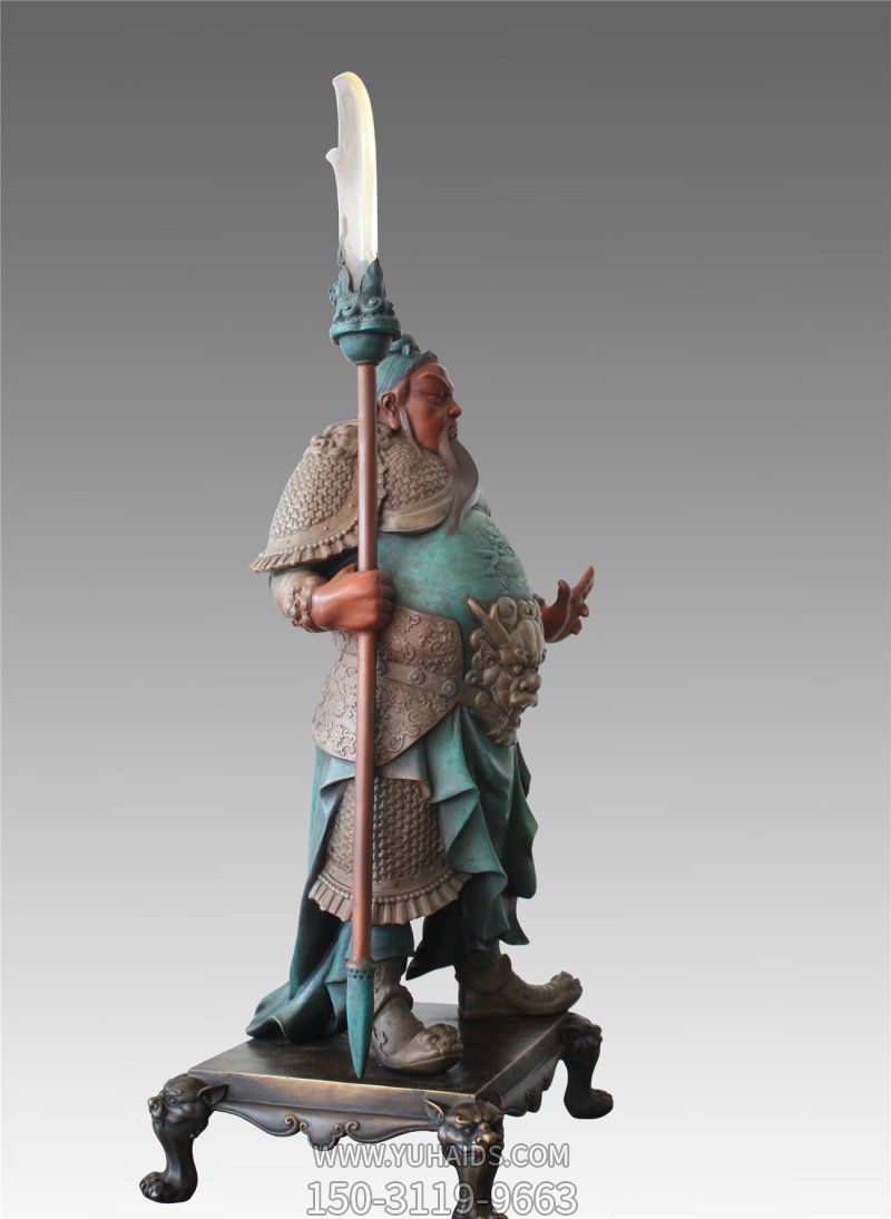 室内别墅玻璃钢彩绘创意关公博鱼网页版