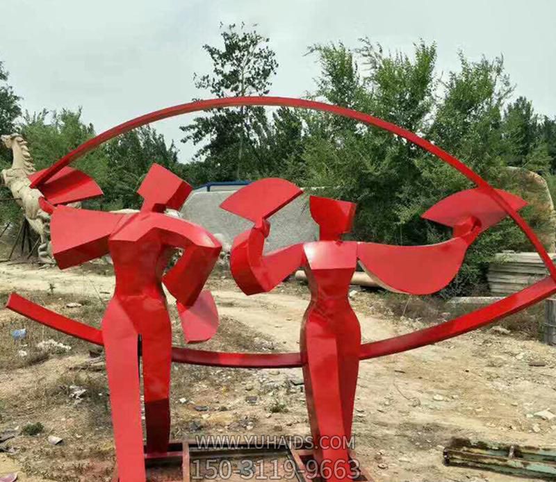 公园广场不锈钢抽象扇子舞蹈博鱼网页版