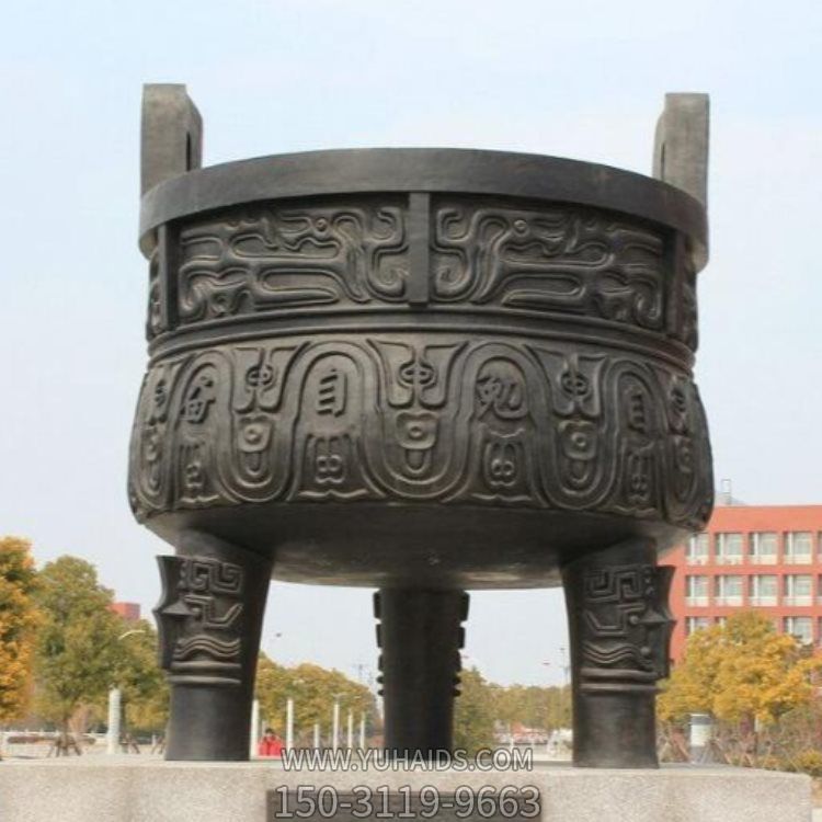 圆形户外铜雕香炉鼎博鱼网页版
