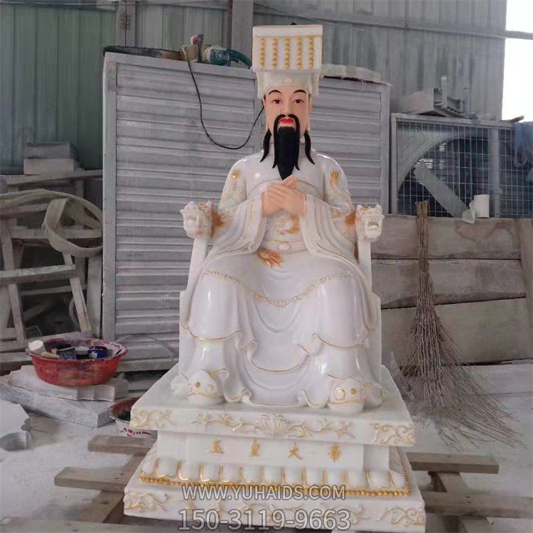 寺庙供奉汉白玉神像文殊普贤菩萨博鱼网页版