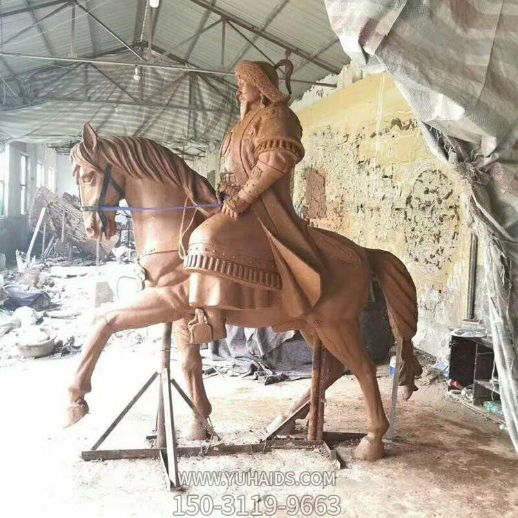 古代铜雕骑马的将军博鱼网页版