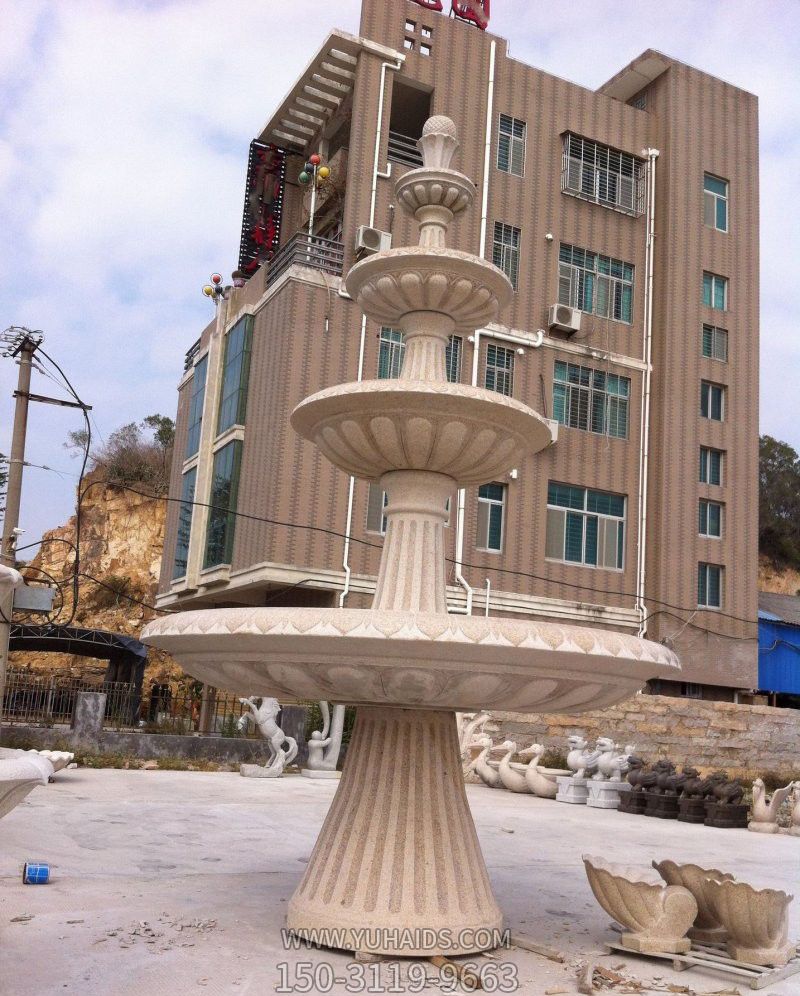 小区四层简约喷泉石雕博鱼网页版